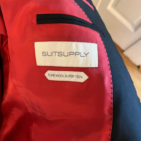 Suitsupply Sienna Revenge Vitale Barberis Canonico Charcoal Gray Suit size 42r - Picture 3 of 8